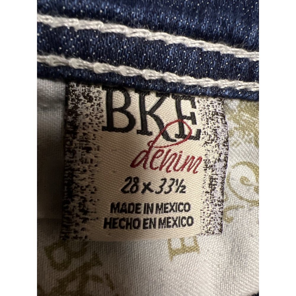 BKE Starlite Mid Rise Denim Blue Jeans Cut Off Pants Women's Size 28 - Picture 12 of 13